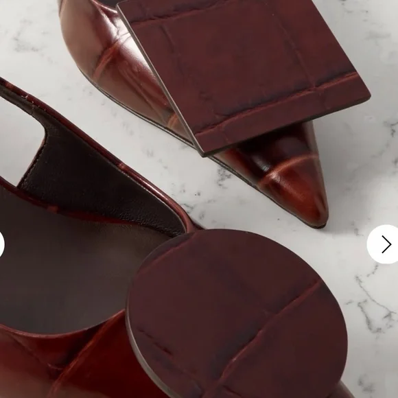 JACQUEMUS
Duelo embellished croc-effect leather slingback 39 - Picture 4 of 7